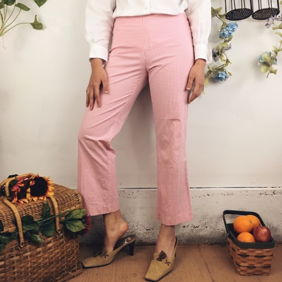 FINAL PRICE DROP Light Pink Gingham Trousers - Picture 2 of 6